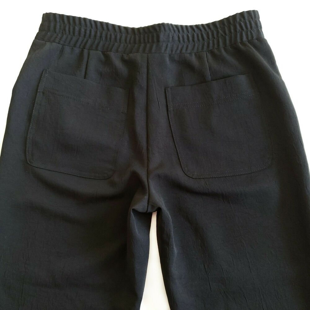 NANETTE LEPORE Relic structured relaxed fit cargo pants in black Size 4 NEW - Picture 3 of 9